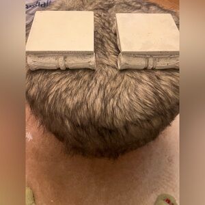 Elegant Cream Book-Shaped Candle Holders